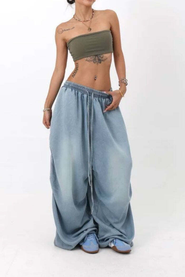 Loose Fit Wide Leg Street Jeans Loose Fit Wide Leg Street Jeans