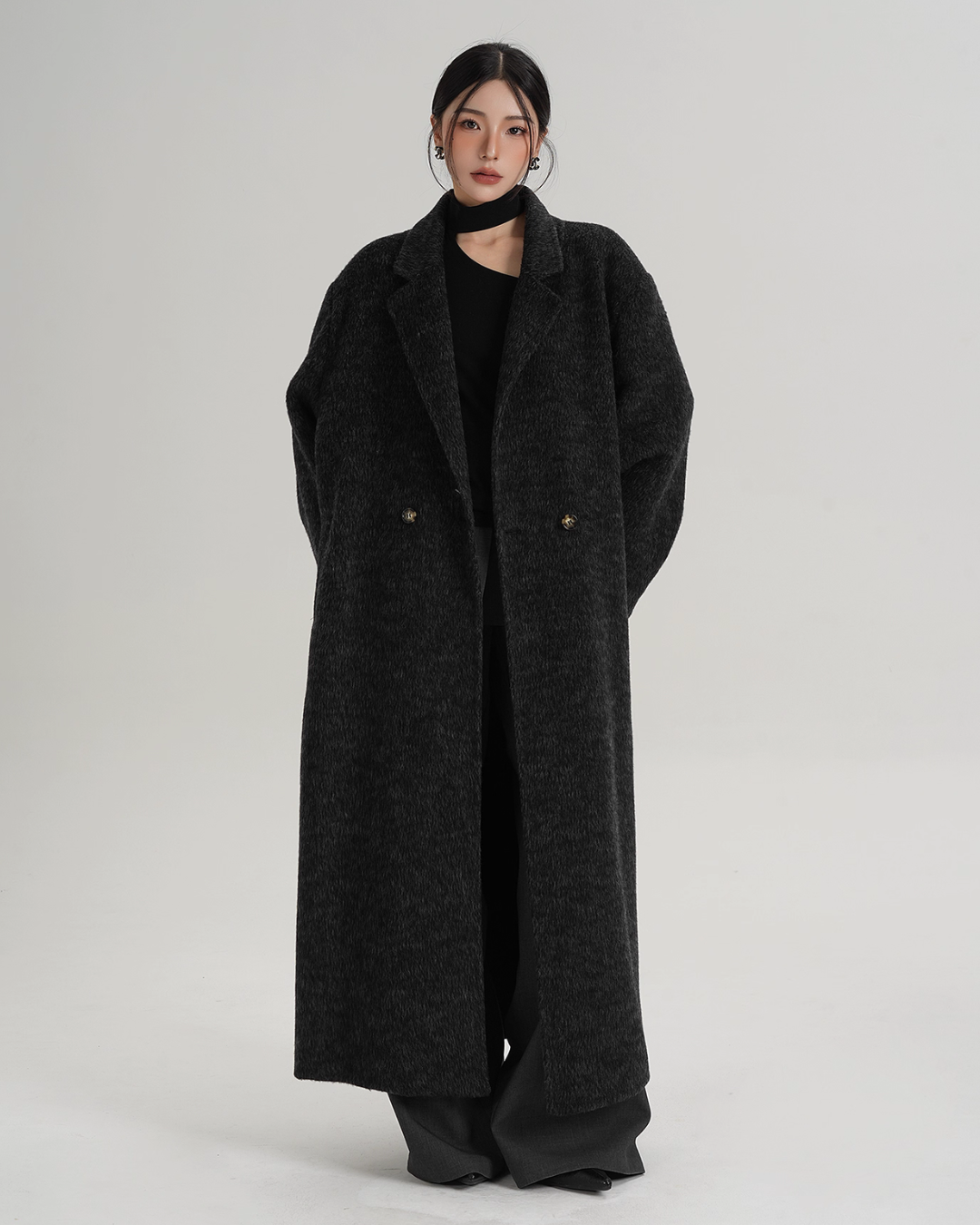 Loose Long Wool Coat Loose Long Wool Coat