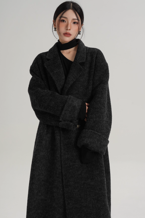 Loose Long Wool Coat