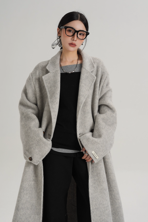 Loose Long Wool Coat