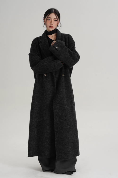Loose Long Wool Coat
