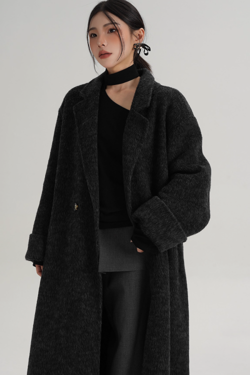 Loose Long Wool Coat