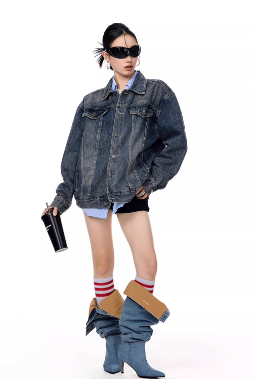 Loose Silhouette Denim Jacket