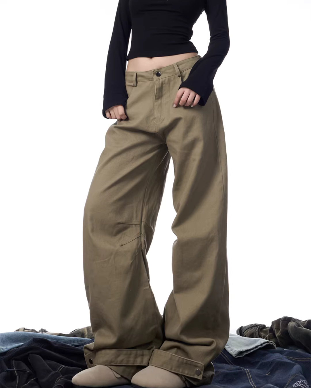 Loose Straight Casual Pants Loose Straight Casual Pants