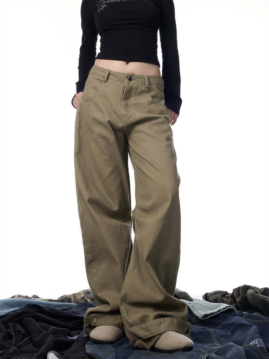 Loose Straight Casual Pants Loose Straight Casual Pants