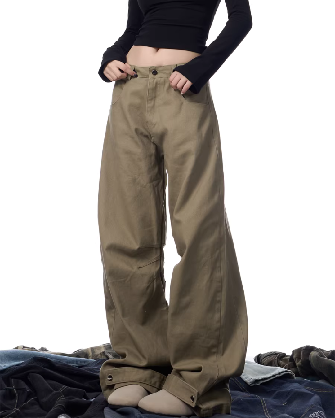 Loose Straight Casual Pants Loose Straight Casual Pants