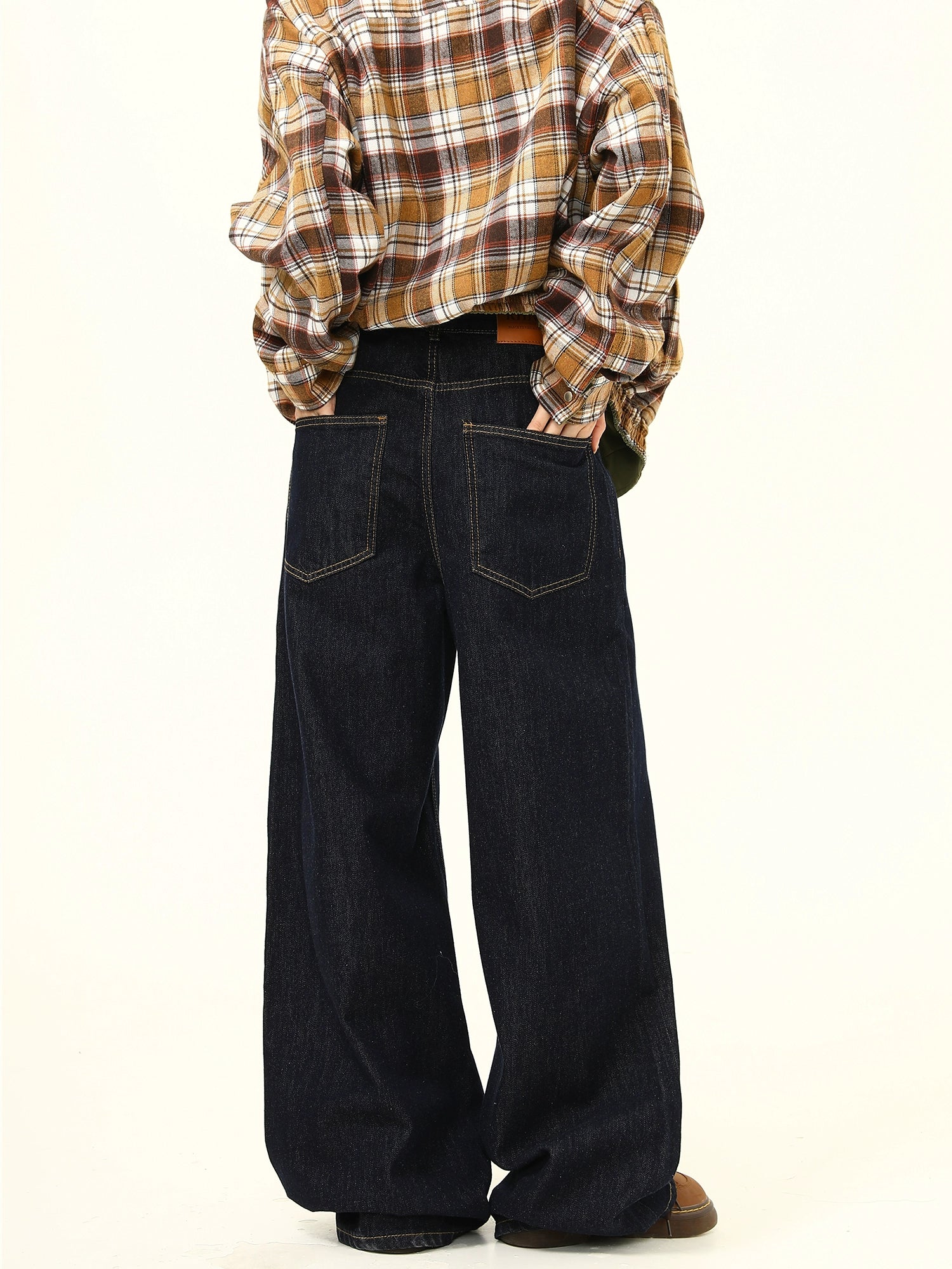 Loose Wide Curve Denim Pants Loose Wide Curve Denim Pants