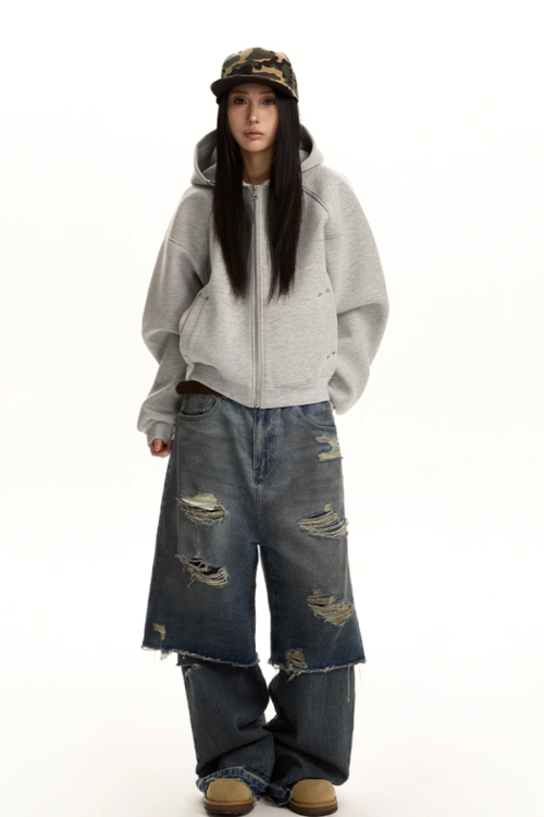 Loose Zip Hoodie