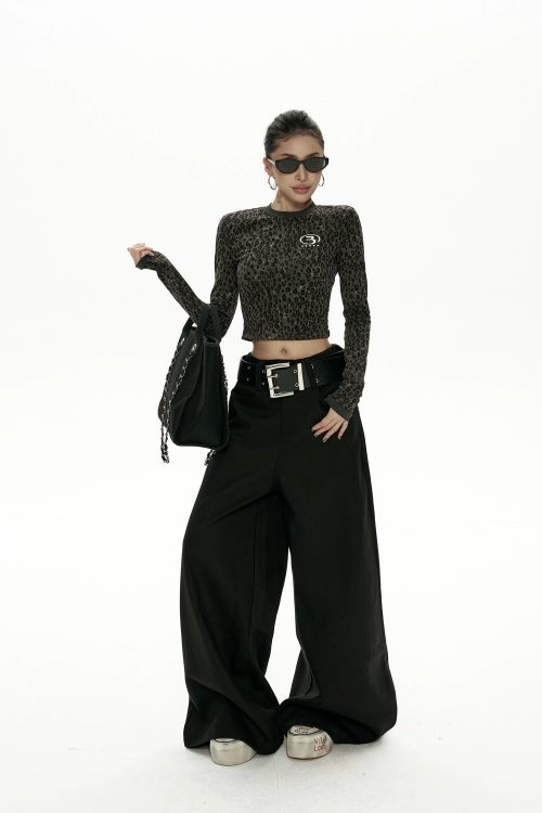Low Waist Wide Casual Pants