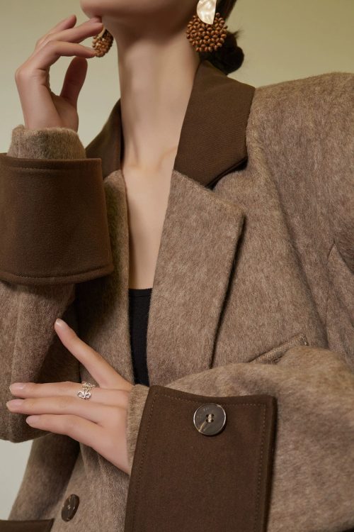 Luxury Suede Jacket / Tight Mini Dress