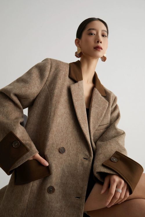 Luxury Suede Jacket / Tight Mini Dress