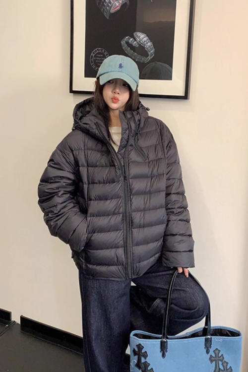 Mid-Length Down Hood Jacket