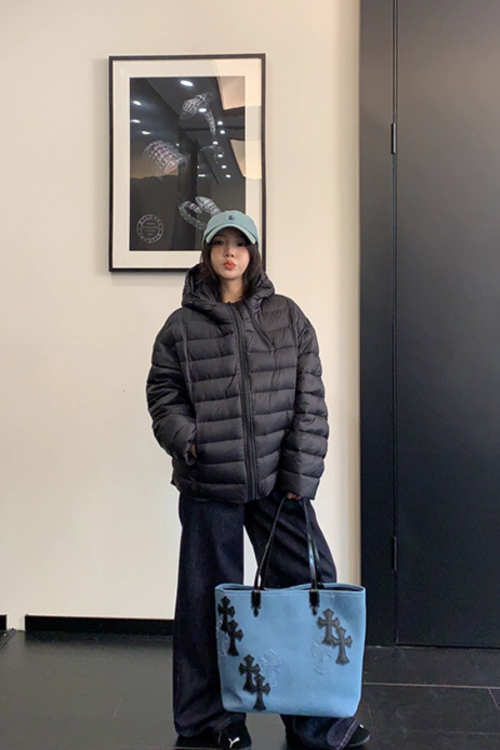 Mid-Length Down Hood Jacket