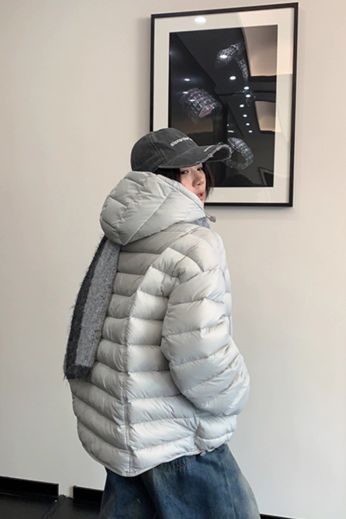 Mid-Length Down Hood Jacket