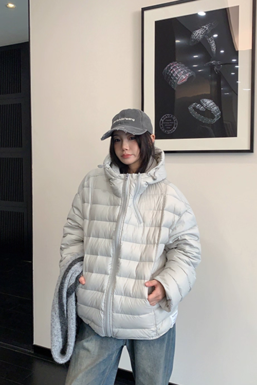 Mid-Length Down Hood Jacket