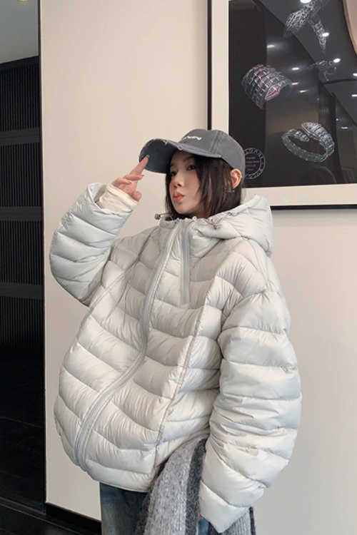 Mid-Length Down Hood Jacket