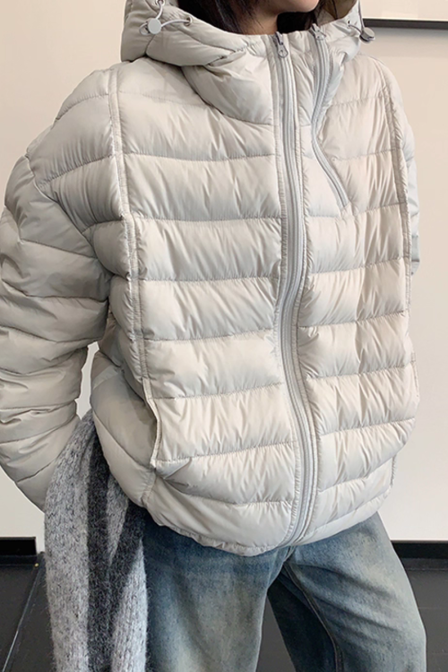 Mid-Length Down Hood Jacket
