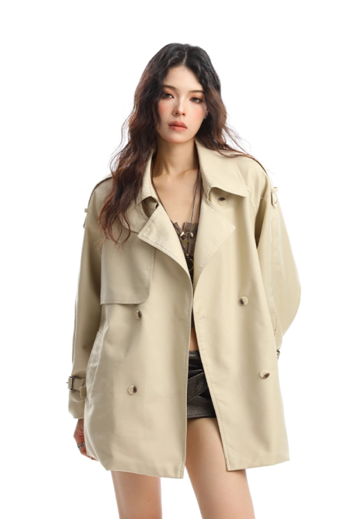 Mid Length Trench Coat
