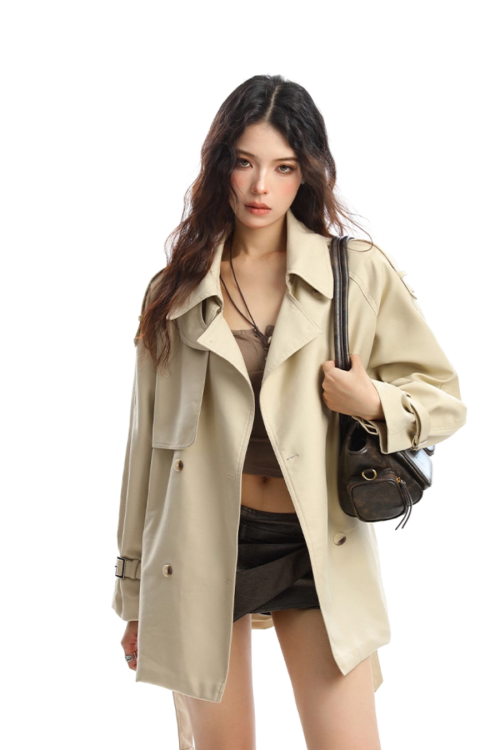 Mid Length Trench Coat