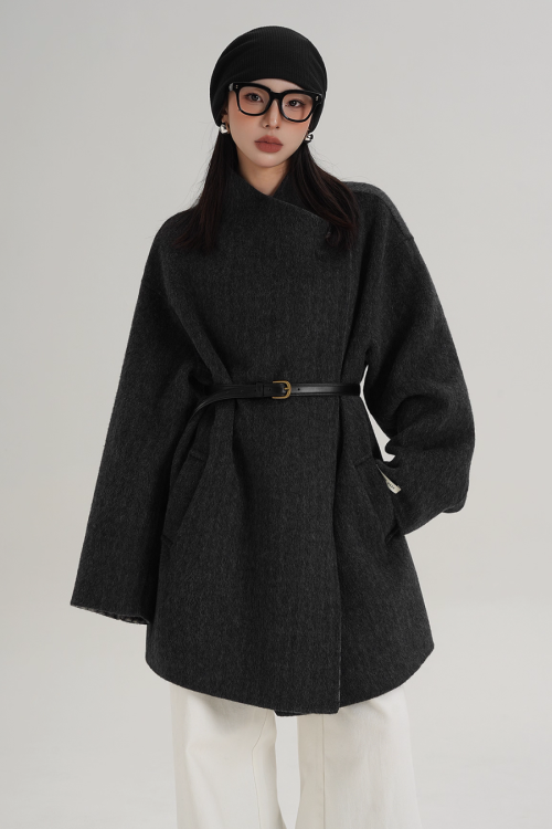 Mid Length Wool Coat
