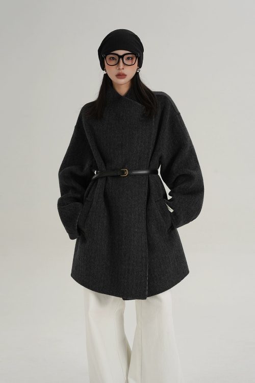 Mid Length Wool Coat
