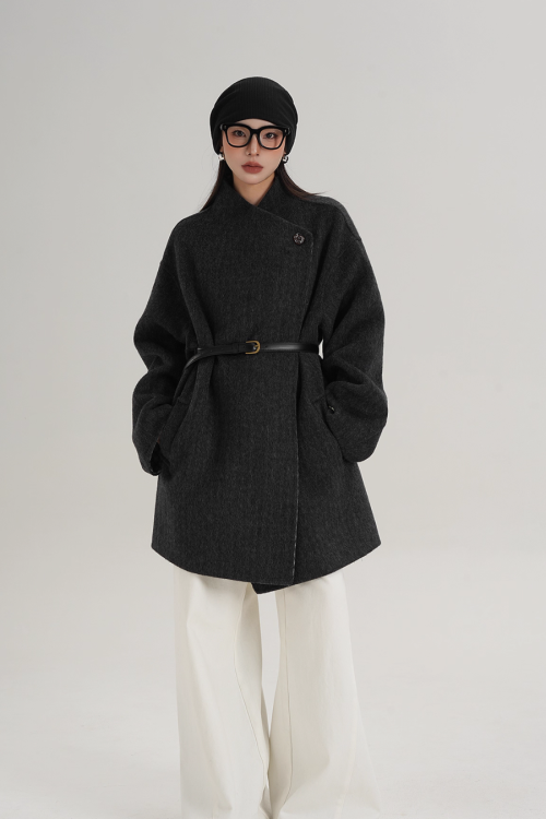Mid Length Wool Coat