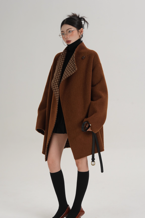 Mid Length Wool Coat
