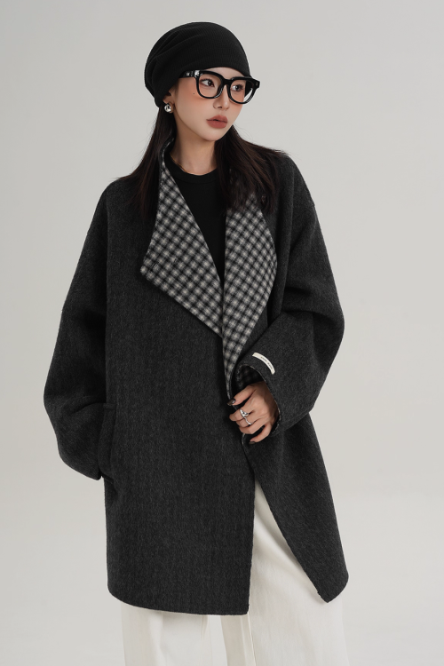 Mid Length Wool Coat