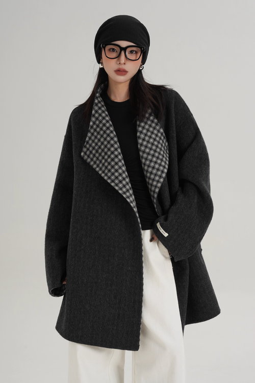 Mid Length Wool Coat