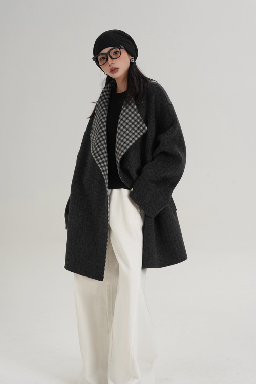 Mid Length Wool Coat