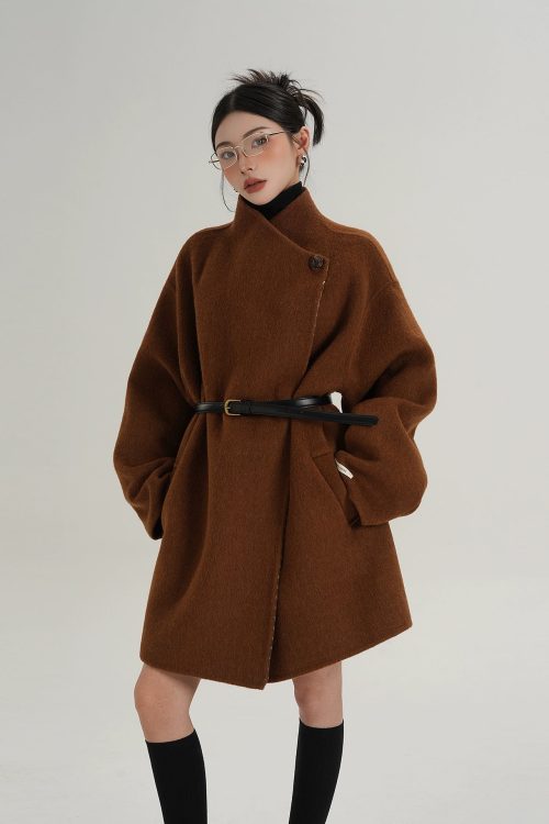 Mid Length Wool Coat