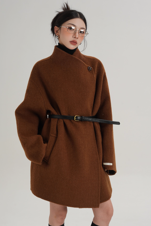 Mid Length Wool Coat