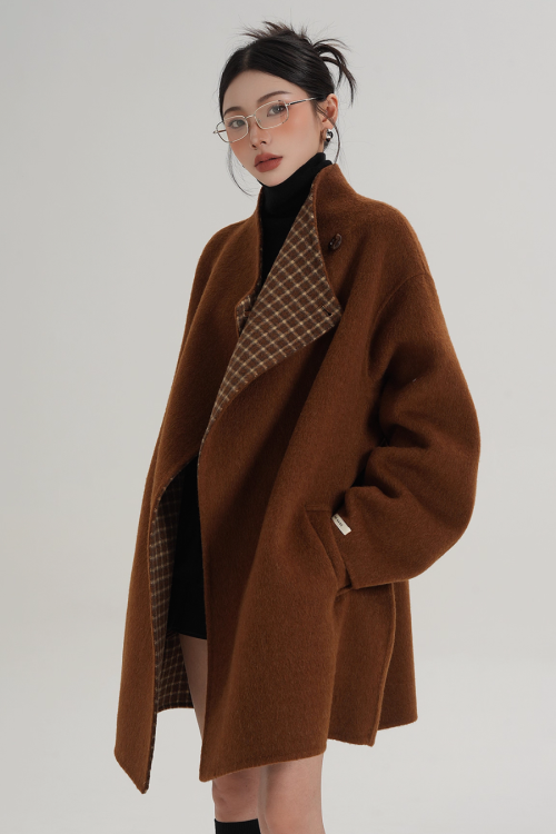 Mid Length Wool Coat