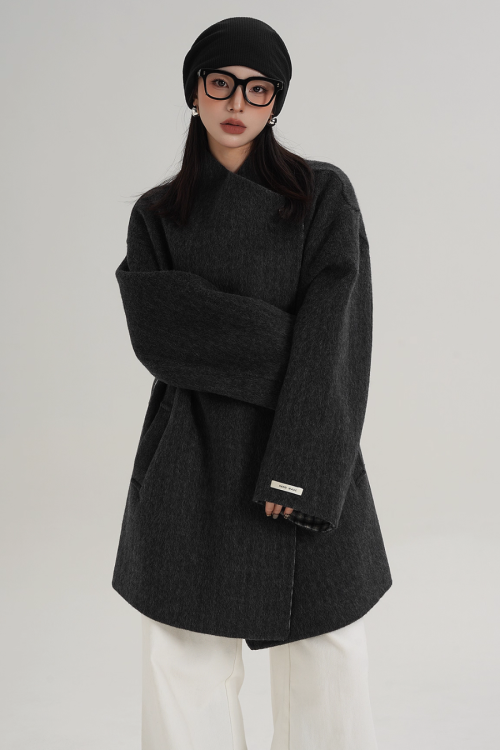 Mid Length Wool Coat