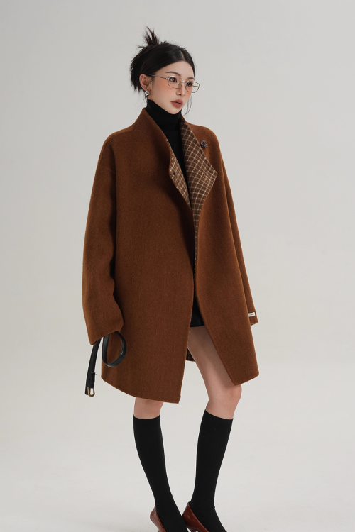 Mid Length Wool Coat