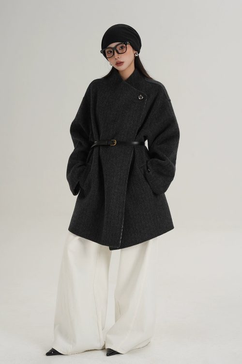 Mid Length Wool Coat