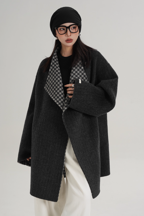 Mid Length Wool Coat