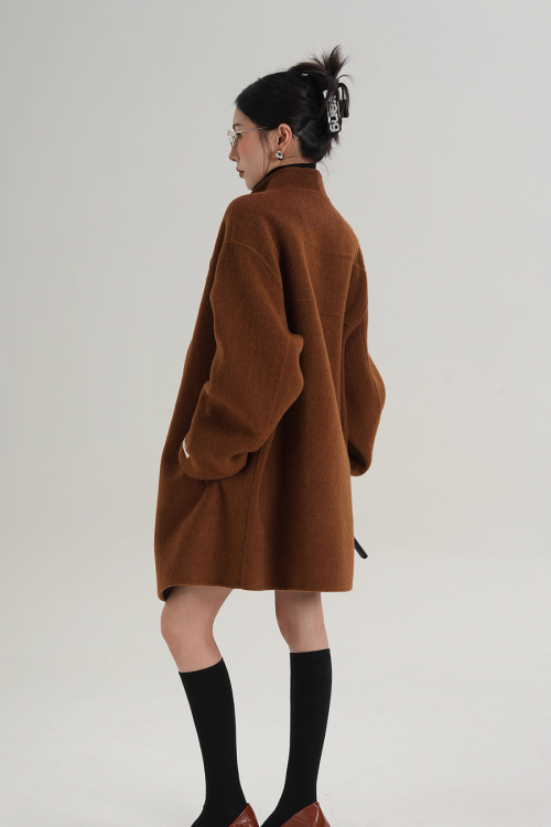 Mid Length Wool Coat