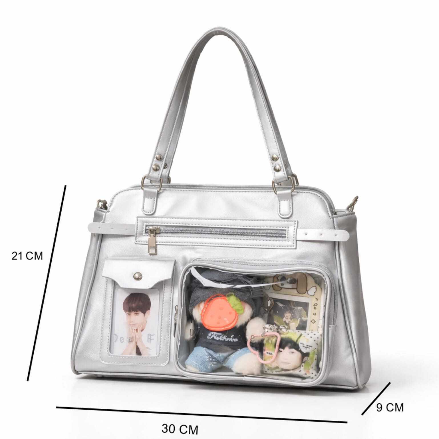 Mini Black Convertible Ita Bag for Pin Display Mini Black Convertible Ita Bag for Pin Display