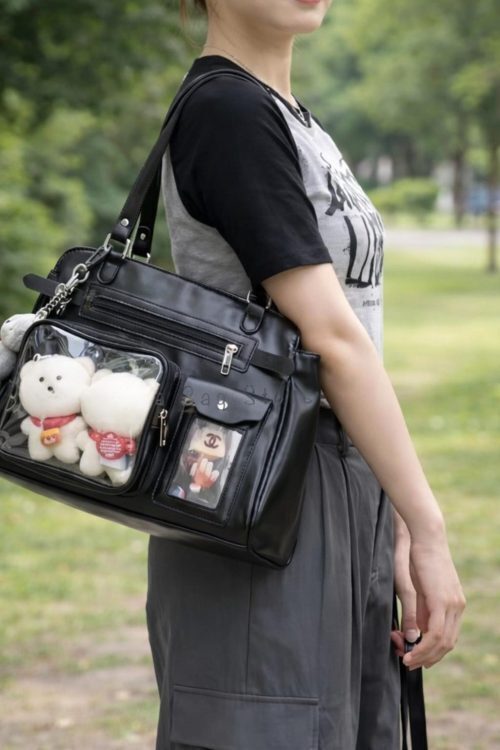 Mini Black Convertible Ita Bag for Pin Display