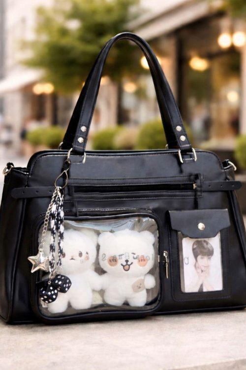 Mini Black Convertible Ita Bag for Pin Display