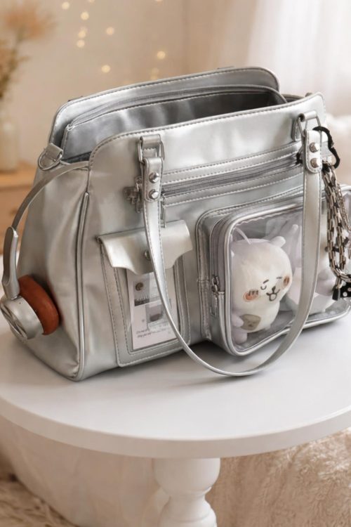 Mini Black Convertible Ita Bag for Pin Display