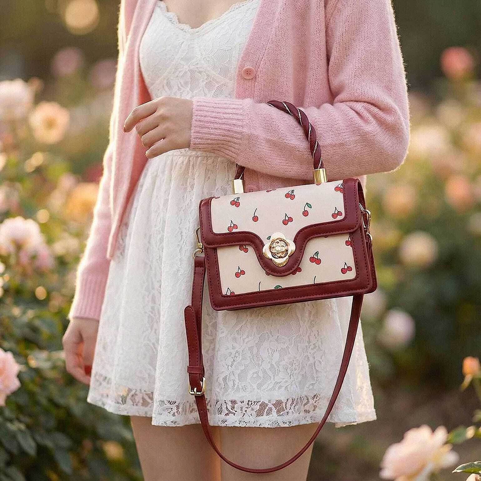 Mini Gold Cherry Crossbody Bag Mini Gold Cherry Crossbody Bag