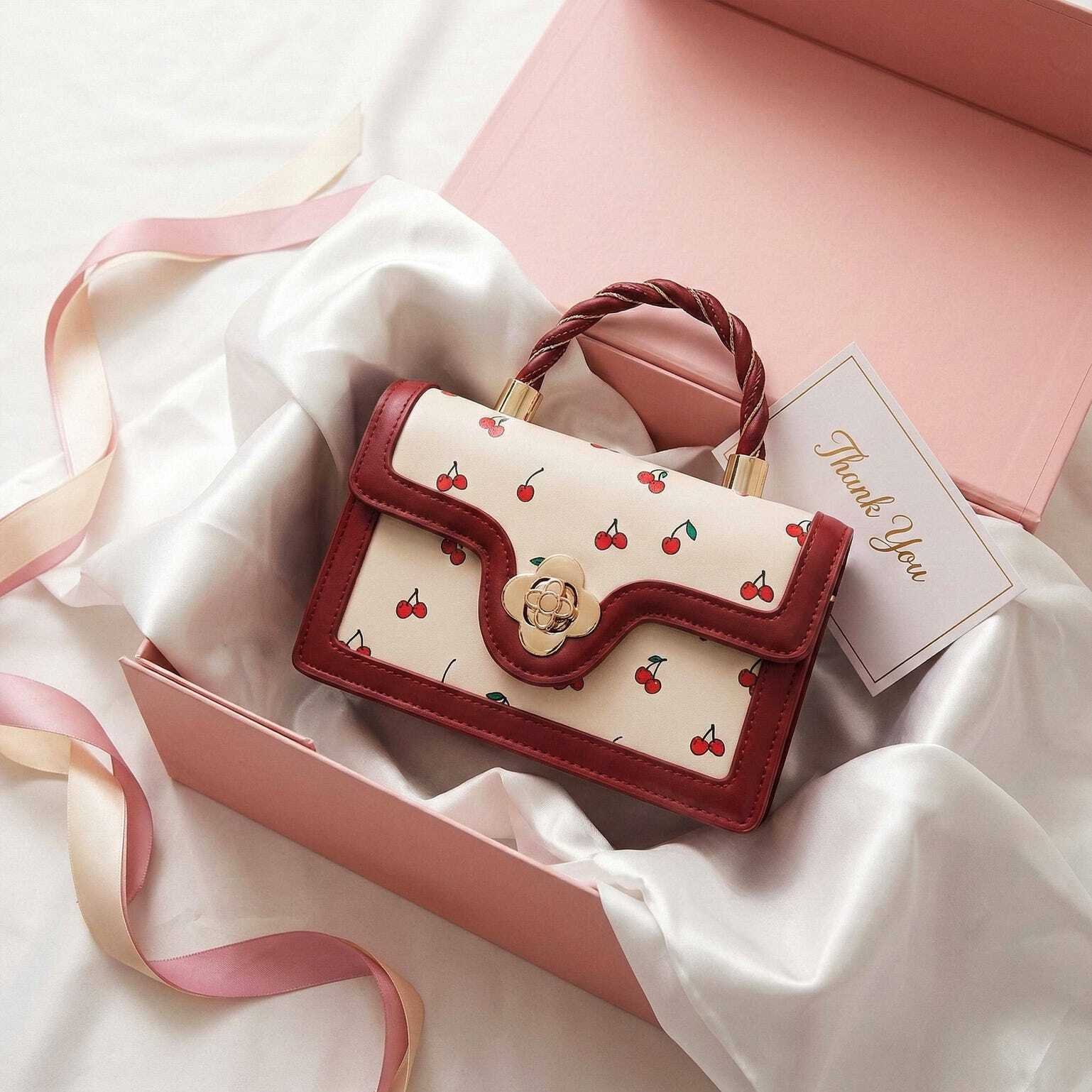 Mini Gold Cherry Crossbody Bag Mini Gold Cherry Crossbody Bag