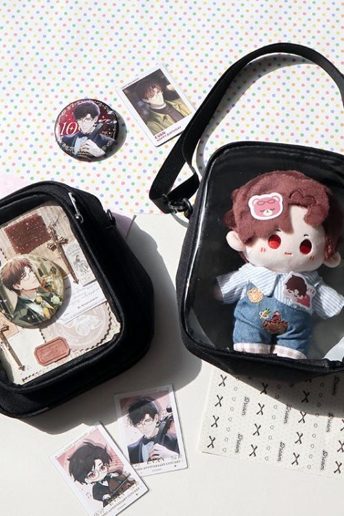 Mini Ita Crossbody Bag with Clear Window and Included Insert for Plushies and Pins