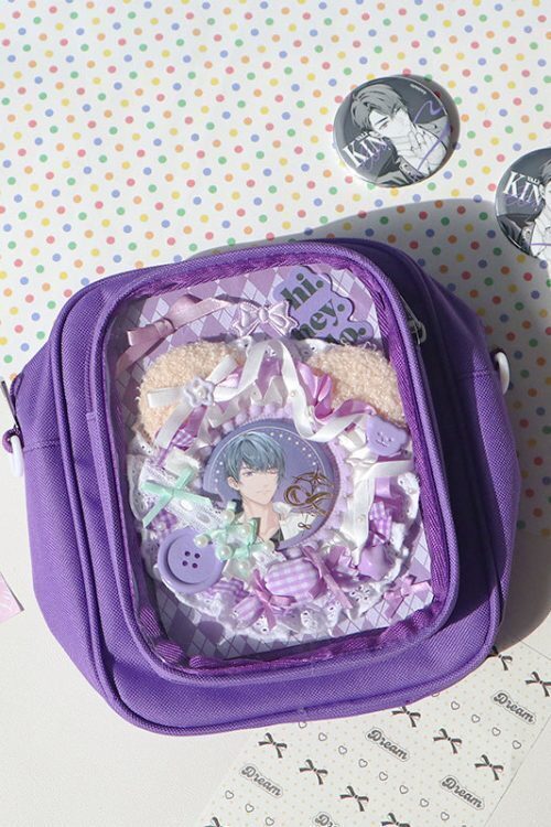 Mini Ita Crossbody Bag with Clear Window and Included Insert for Plushies and Pins