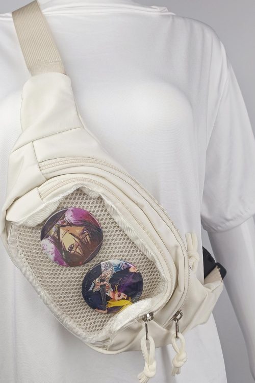 Mini Ita Crossbody Bag with Clear Window and Included Insert for Plushies and Pins