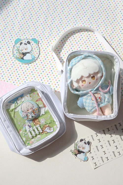 Mini Ita Crossbody Bag with Clear Window and Included Insert for Plushies and Pins
