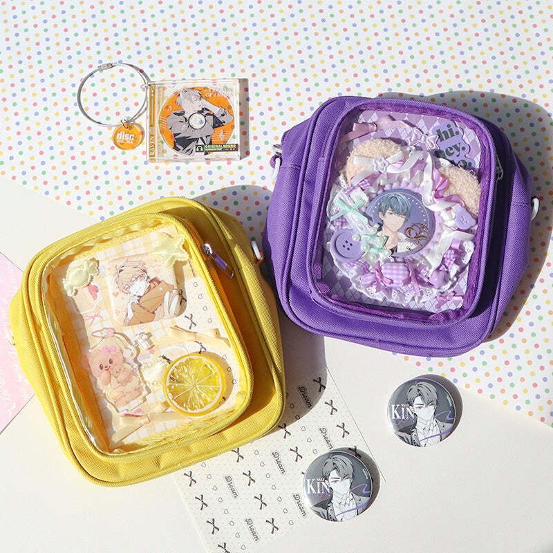 Mini Ita Crossbody Bag with Clear Window and Included Insert for Plushies and Pins Mini Ita Crossbody Bag with Clear Window and Included Insert for Plushies and Pins