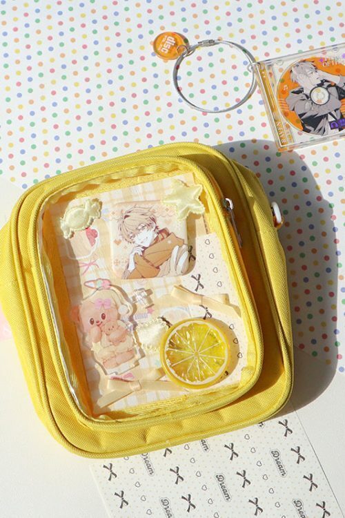 Mini Ita Crossbody Bag with Clear Window and Included Insert for Plushies and Pins